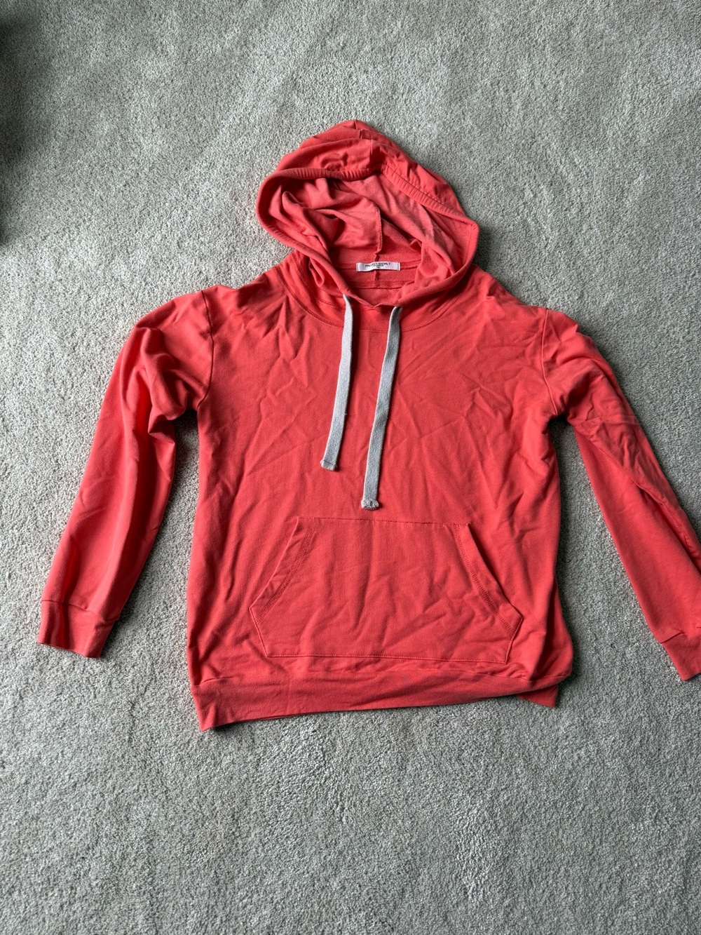 Woman’s Coral Red Hoodie Sweatshirt